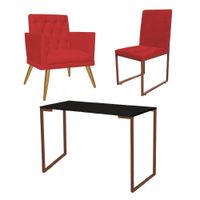 //www.casaevideo.com.br/kit-escritorio-poltrona-cadeira-mesa-preto-bronze-vermelho-169987/p