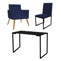 //www.casaevideo.com.br/kit-escritorio-poltrona-cadeira-mesa-azul-marinho-170000/p