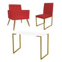 //www.casaevideo.com.br/kit-escritorio-poltrona-cadeira-mesa-branco-e-vermelho-170009/p